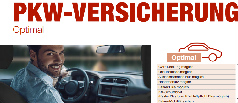 Kfz-Angebot Anfrage für neues Auto