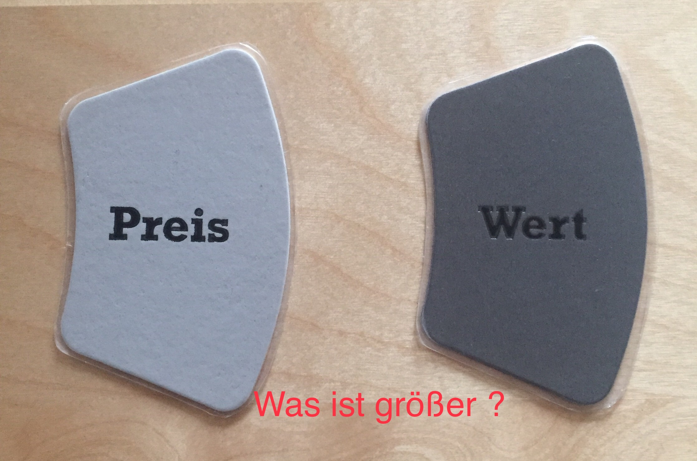 Unterschied Preis und Wert